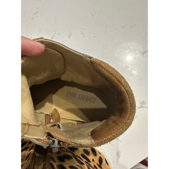 Johnny Was Women’s JUNIA LEOPARD HI TOP EMBROIDERED SNEAKER, EUC, Size 8 - Picture 10 of 10